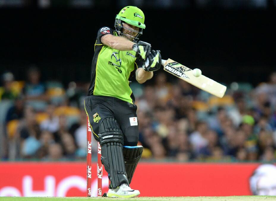 Aiden Blizzard has warmed up for Sydney Thunder's defence of their BBL crown with two unbeaten innings for the ACT Comets. Photo: Getty Images