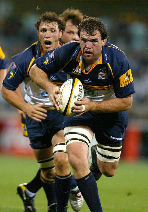 Owen Finegan in action in his heyday with the Brumbies. Photo: Supplied