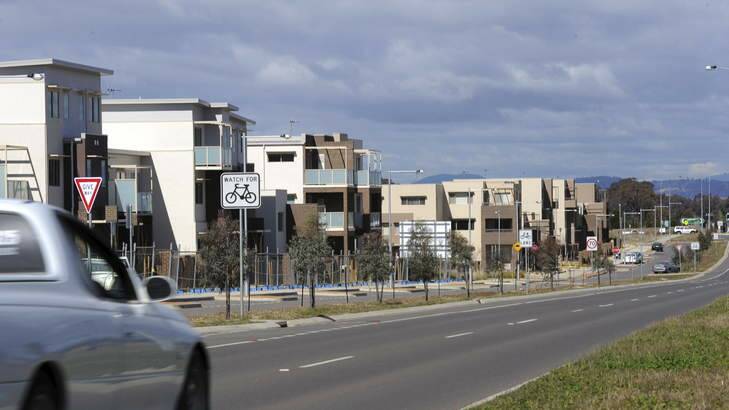 A housing report shows the ACT is performing remarkably when it comes to residential development and population growth. Photo: Graham Tidy