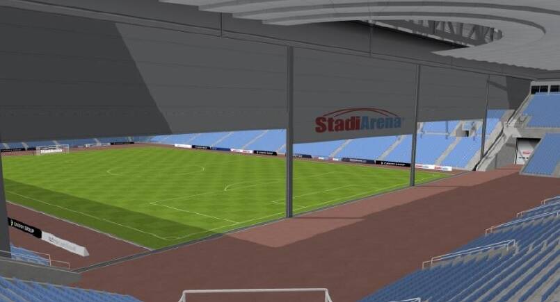 An artists impression of an indoor-outdoor stadium in Civic. Photo: Supplied