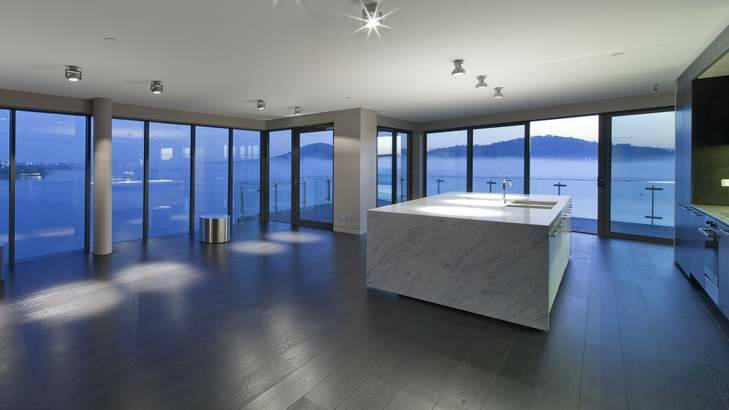 The premium penthouse apartment of Englobo Group's Aurora Kingston foreshore development sold for $1,562,500 shortly after it was auctioned in June. Photo: Ben Wrigley.