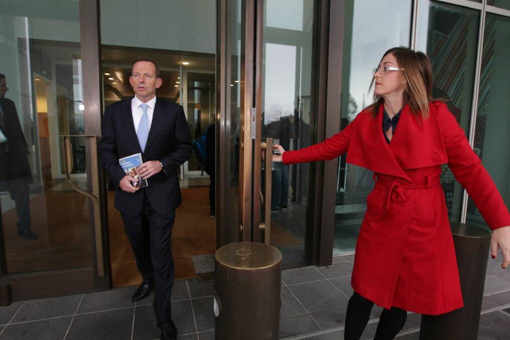 Asylum seekers should come through the front door, says Prime Minister Tony Abbott. Photo: Alex Ellinghausen 