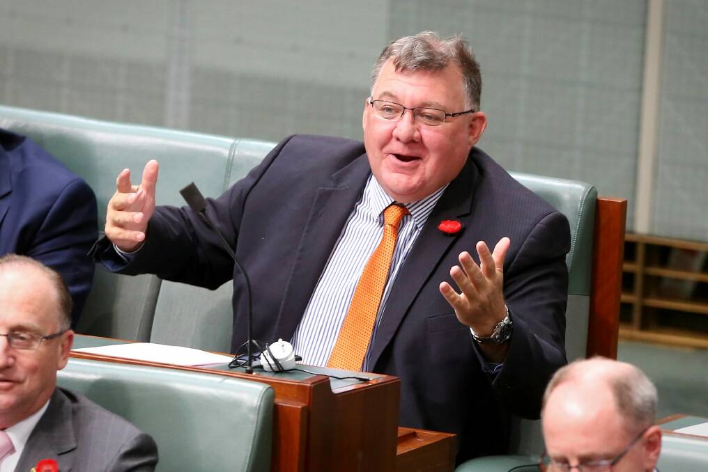 Liberal MP Craig Kelly, who chairs the Coalition's backbench environment committee, said he already had "the champagne on ice". Photo: Alex Ellinghausen