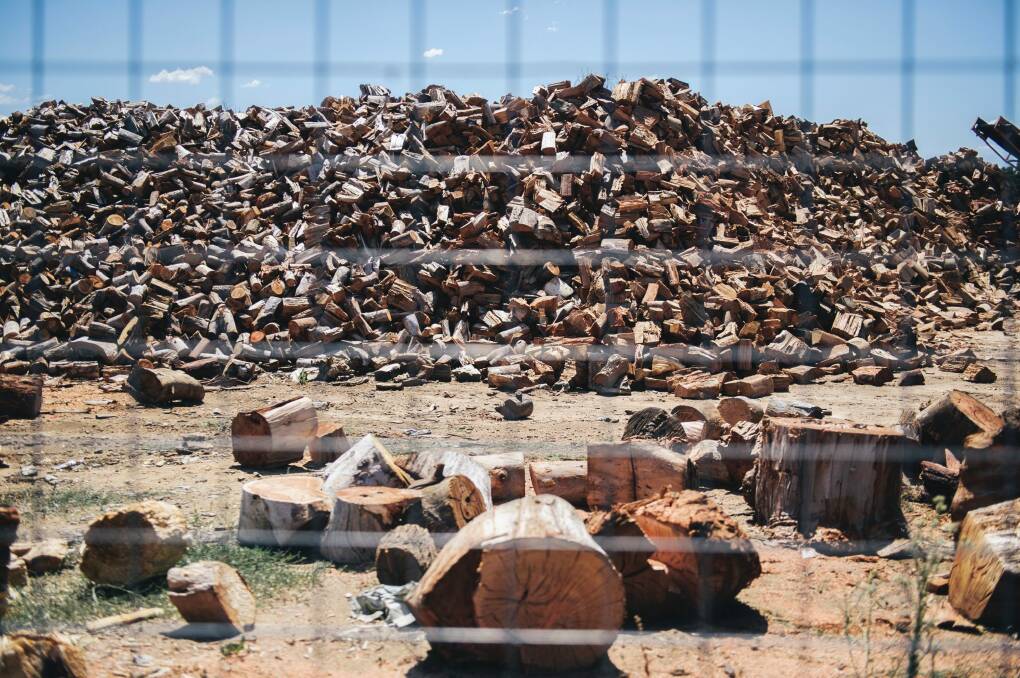 The public is not allowed to take wood from the site or roadwork areas. Photo: Rohan Thomson