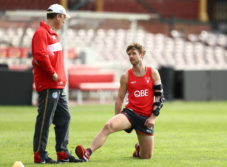 Back: Dane Rampe has recovered from a broken arm. Photo: Getty