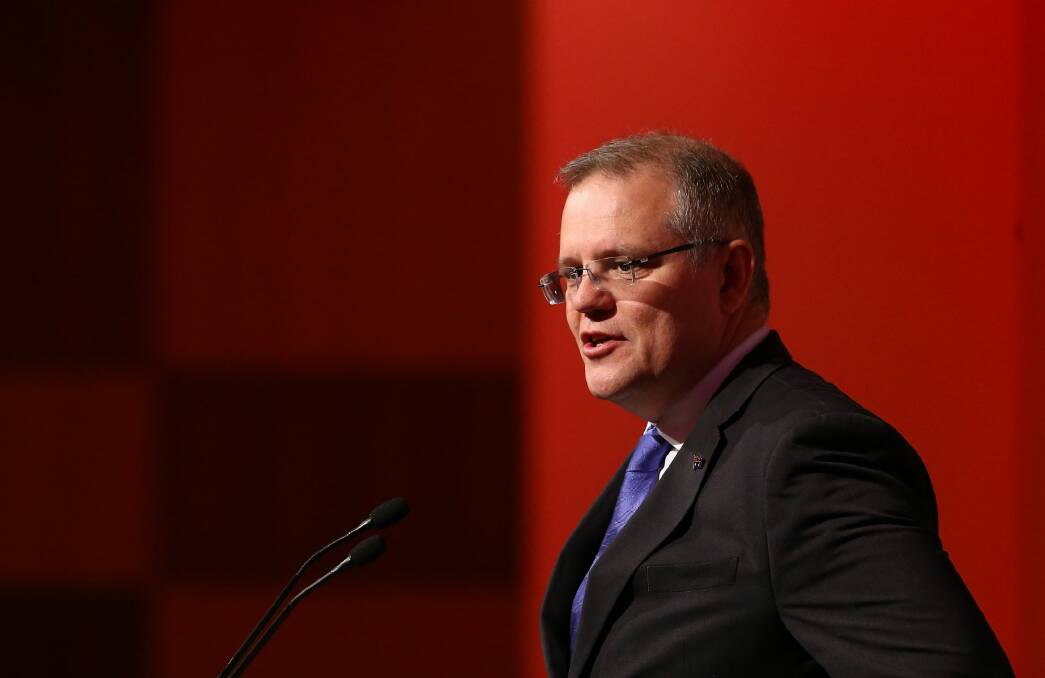 Social Services Minister Scott Morrison is concerned by an Australian Institute of Family Studies report showing problem gambling rates are three times higher among online gamblers. Photo: Daniel Munoz