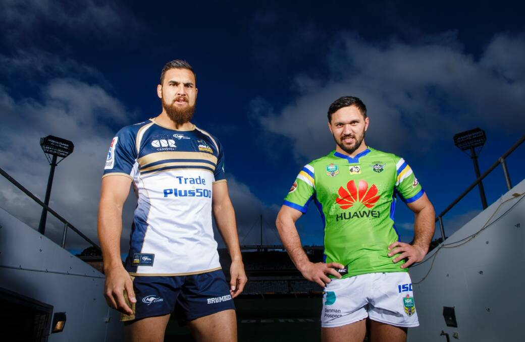 Will Canberra footy fans watch the Brumbies and the Raiders on the same weekend? Photo: Sitthixay Ditthavong