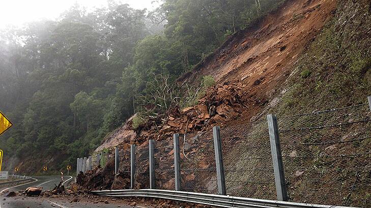 The landslide on Kings Highway.