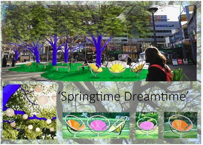 Springtime Dreamtime micro park. Photo: Emily Baker