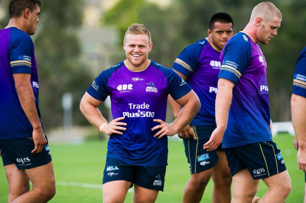 Nic Mayhew joined the Brumbies this year. Photo: Rohan Thomson