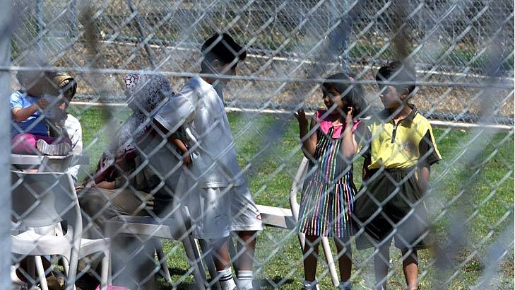 Uncertain future: Children at the Villawood detention centre. Photo: Rick Stevens