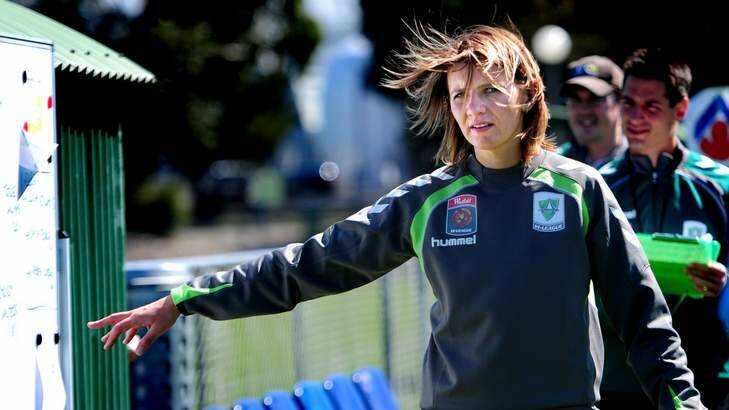 Canberra United coach Jitka Klimkova has been impressive during her time in the W-League. Photo: Melissa Adams