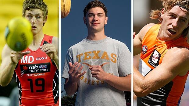 Bright futures: GWS are committing to Harry Perryman, Tim Taranto and Will Setterfield. Photo: Getty Images