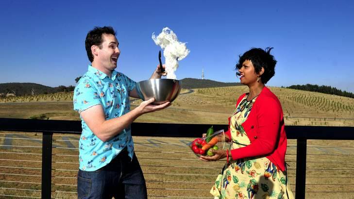 Andrew Hinge and Emelia Vimalasiri will host their own cooking demo here in Canberra in March. Photo: Melissa Adams