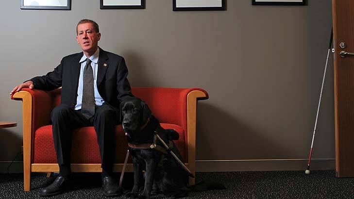 Seeking to have forced sterilisation criminalised ... the national Disability Discrimination Commissioner, Graeme Innes. Photo: Wolter Peeters  