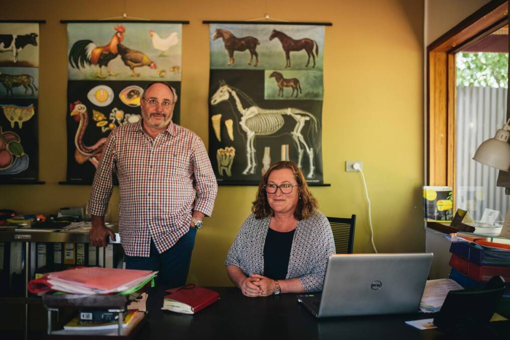 Bungendore Ray White real estate agents Ellie and Doug Merriman Photo: Rohan Thomson