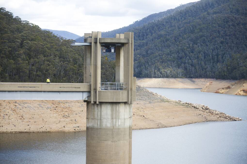 Corin Dam is currently at a third of its capacity. Photo: Dion Georgopoulos