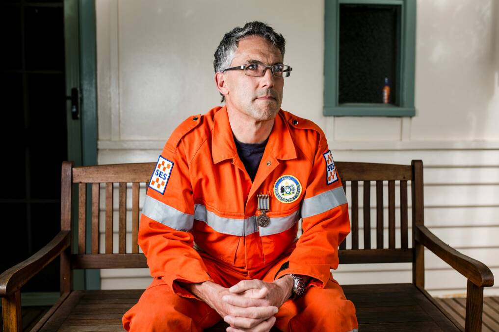 SES volunteer Ben Dyer has received a medal for his service with the SES. Photo: Jamila Toderas