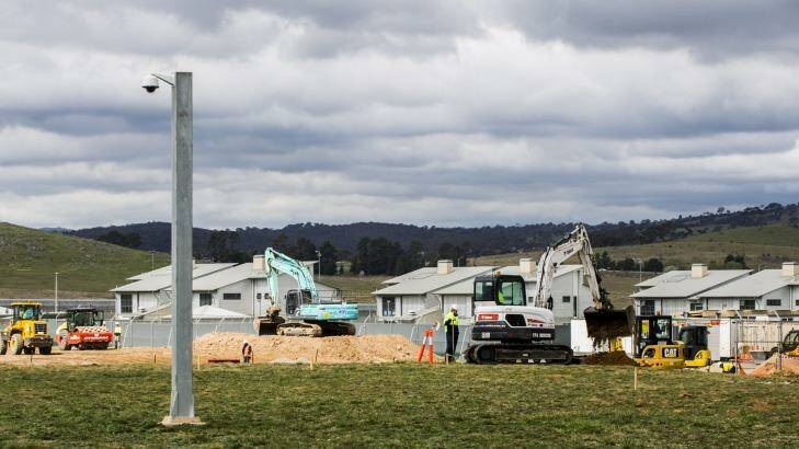 Under way: Construction has begun on the new section of the Alexander Maconochie Centre. Photo:  Rowan Thomson
