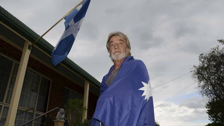Stan Spurek, formerly of Narrabundah, now of Moruya, made headlines during the 1983 royal tour of Australia when he evaded security in Canberra to hand a Eureka flag to Princess Diana, who accepted it. He was a delegate for the Builders Labourers Federation working on the new Parliament House. He still supports a republic but won't "flag'' if he'll try the stunt again when the Duke and Duchess of Cambridge arrive in Canberra later in April. Photo: Carmen McIntosh