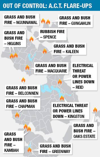 Fire map graphic