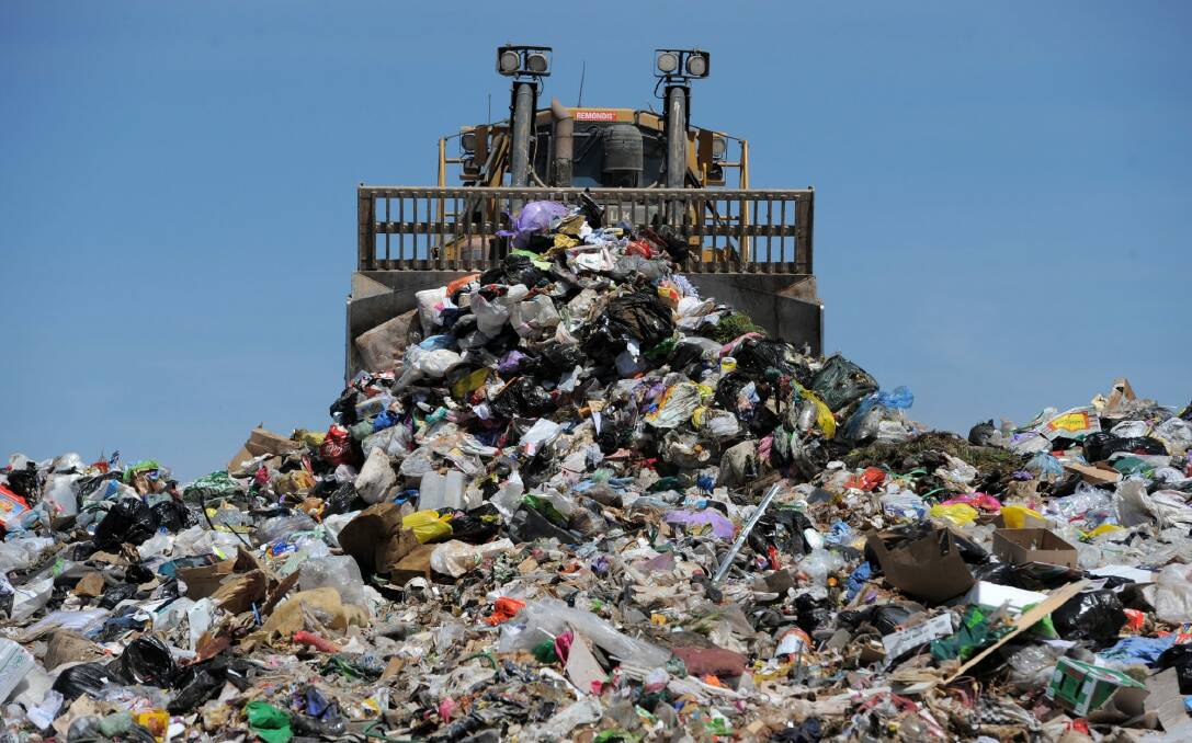 The Mugga Lane landfill, photographed in 2012.  Photo: Graham Tidy