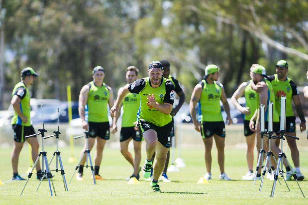 Elliott Whitehead will play his first match in lime green this weekend in an NRL trial. Photo: Rohan Thomson