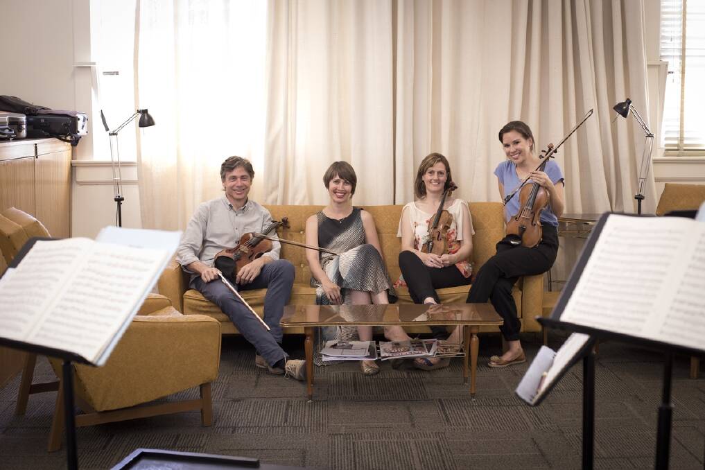 The Australian String Quartet, from left: Stephen King, Sharon Draper, Sophie Rowell and Francesca Hiew. Photo: Shane Reid