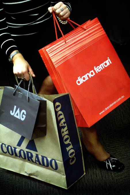 Photosales website. The Age Business. Digicam. Generic image for the results announcement for Colorado who own Diana Ferrari and JAG. Shopping bags. vkl020320.002.001.jpg Picture by Viki LASCARIS Photo: Viki Lascaris