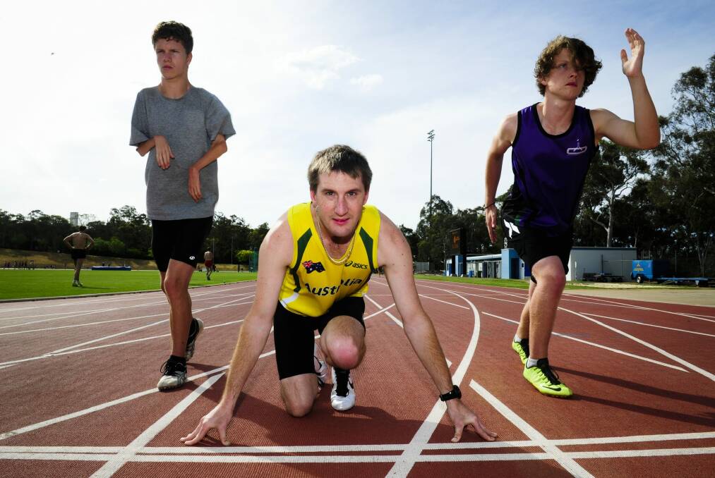 Lachlan Foote, 17, of Fadden, Adam Cunningham, 23, of Kambah and Will O'Neill, 18, of Holder will be competing in the Queanbeyan Gift. Photo: Melissa Adams