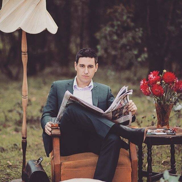 Adam Moore, who was named the country's "most stylish man" by menswear brand Peter Jackson. Photo: Lauren Campbell