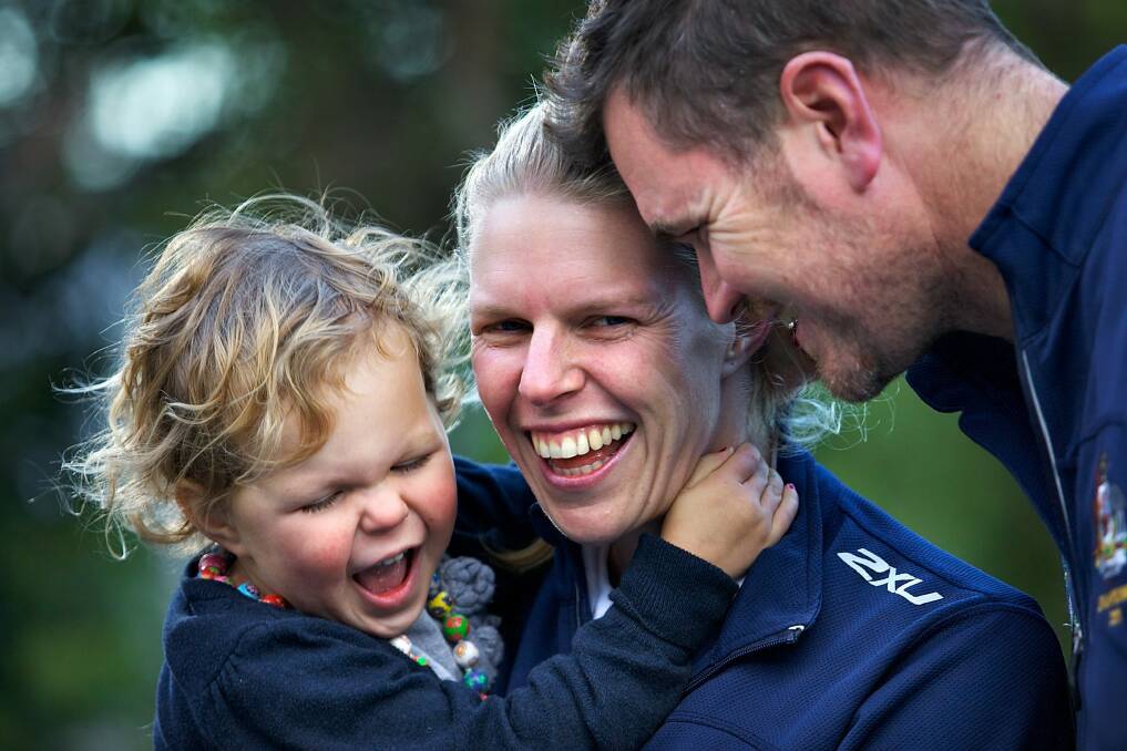 Sarah with her family in 2012. Photo: Craig Sillitoe