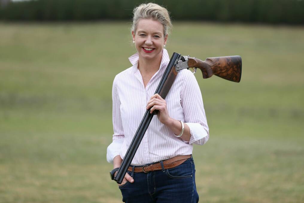 All guns blazing: Nationals Senator Bridget McKenzie.  Photo: Alex Ellinghausen
