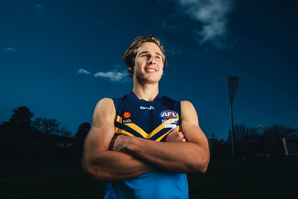 Sam Fisher is nervous ahead of the AFL draft. Photo: Rohan Thomson