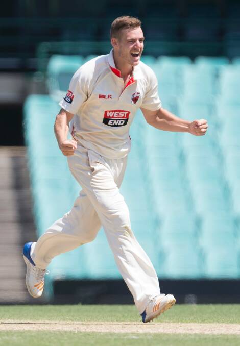 Nick Winter ripped through NSW to finish with 5-48 in the first innings, and backed it up with 5-61 in the second dig. Photo: Craig Golding
