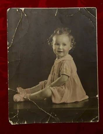 A photo of Gladys McLean as a baby.