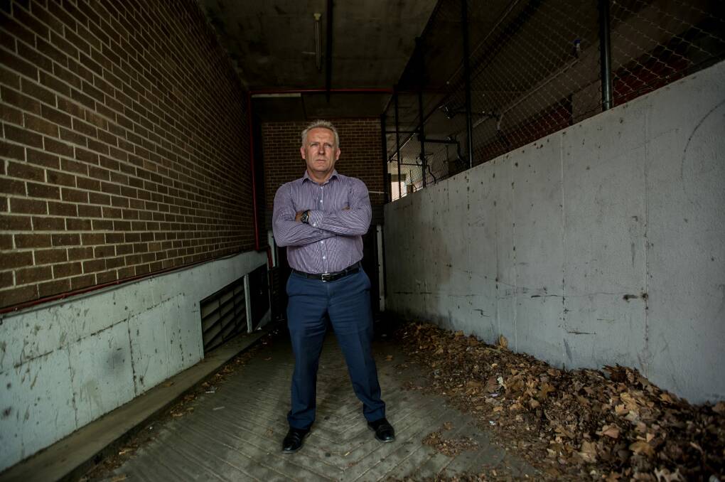 Canberra commercial property owner Steve Flannery, whose rates on a property in Braddon have risen three-fold overnight. Photo: Karleen Minney