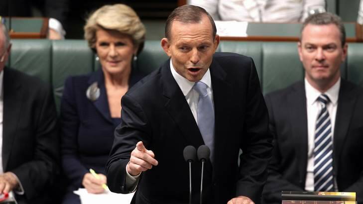 "Contracts which have been entered into will be honoured": Tony Abbott. Photo: Alex Ellinghausen