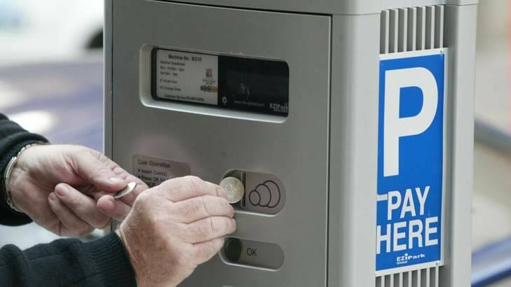 People won't have to carry around coins to pay for parking  in government carparks. Photo: Ryan Osland