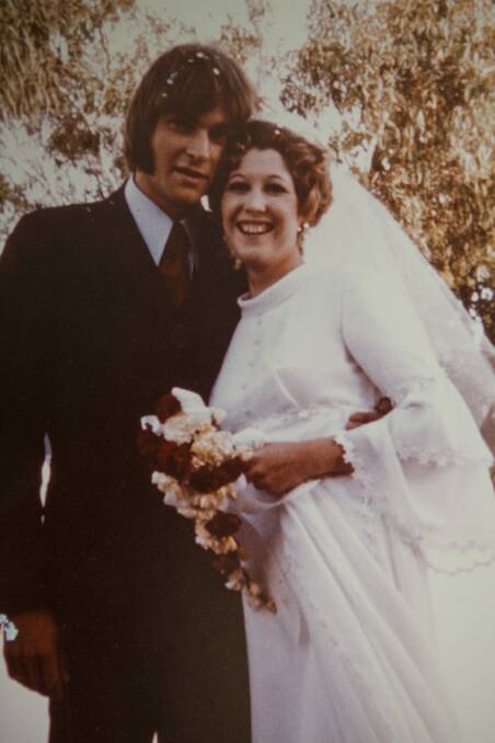 Kevin Temme and Narelle Hilton on their wedding day on  March 6, 1971.

