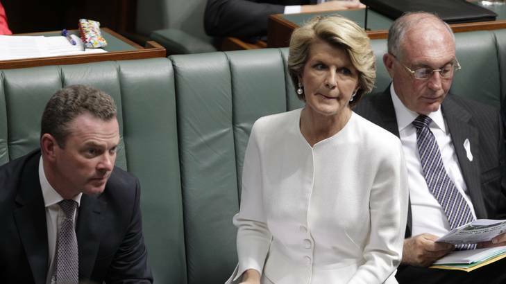 Deputy Opposition Leader Julie Bishop questions Prime Minister Julia Gillard during question time this week. Photo: Andrew Meares