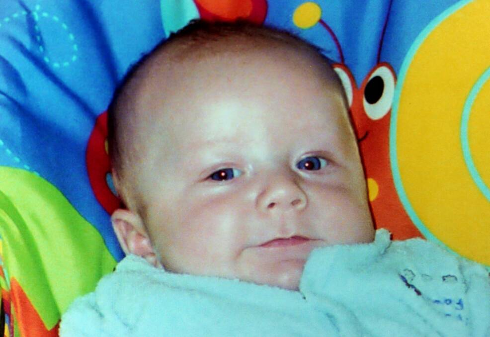 Brody Oppelaar, aged three months, died in the crash. Photo: Melissa Adams MLA