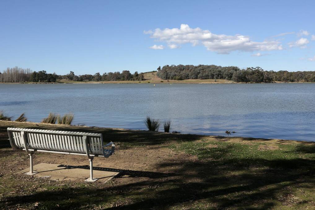 Randall Williams, 51, is accused of trying to drown his wife in Lake Ginninderra (pictured) Photo: Jeffrey Chan