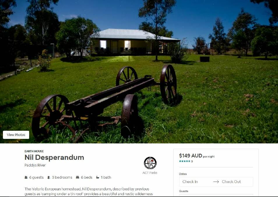 The homestead as its advertised on Airbnb. Photo: Airbnb