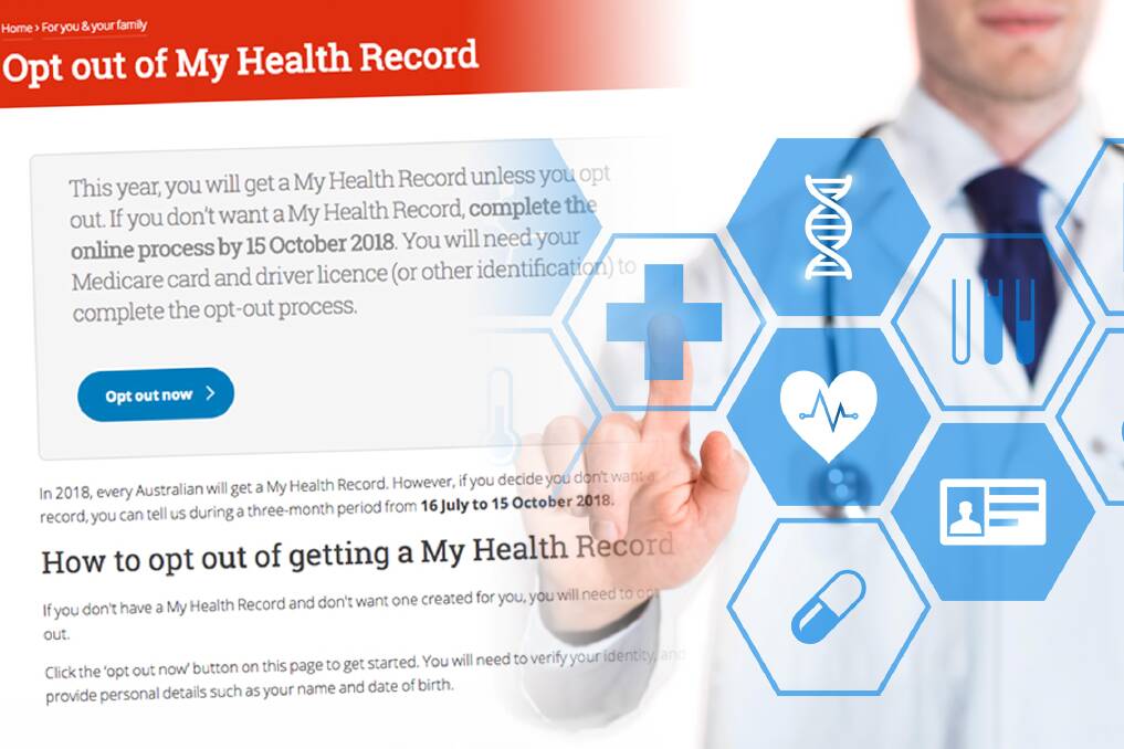 Almost one in four Australians have said they would opt out of My Health Record Photo: Alamy