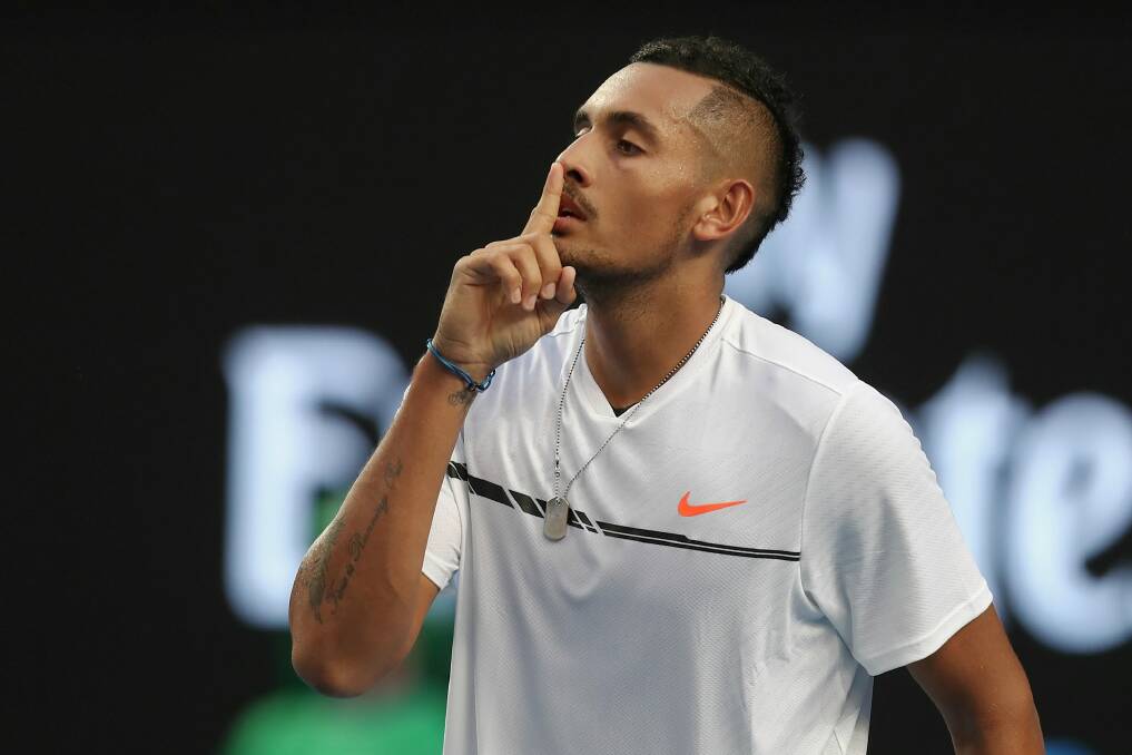 Kyrgios is an exciting mix of genius and obnoxiousness.  Photo: Alex Ellinghausen