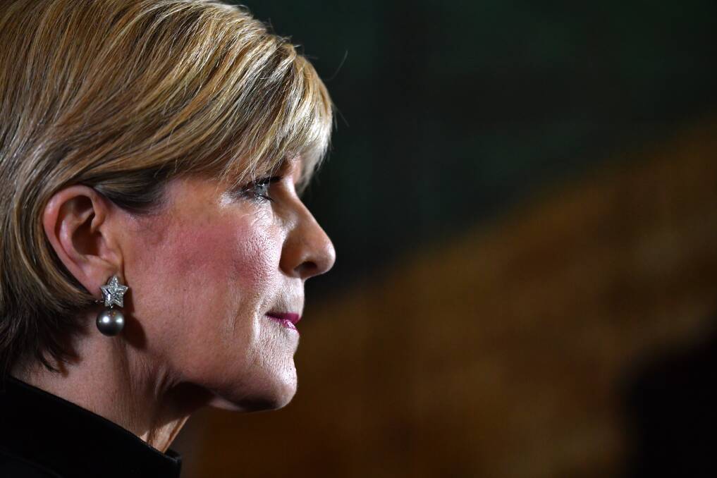 Julie Bishop: a renegotiated treaty is not required. Photo: AAP