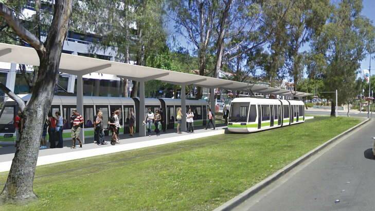 The Liberals could consider private funding for construction of a light rail network in Canberra. Photo: Supplied