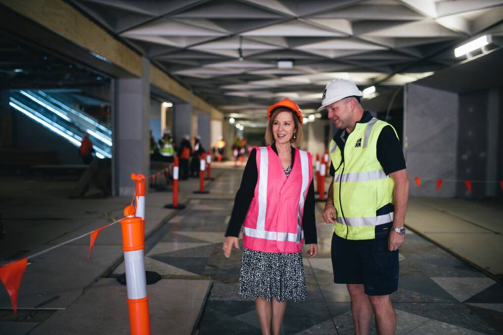 The Canberra Centre is currently refurbing the "The eyebrow features on the building is something linked to the past and we just wanted to return this name," said Canberra Centre manager Amanda Paradiso. Photo: Rohan Thomson