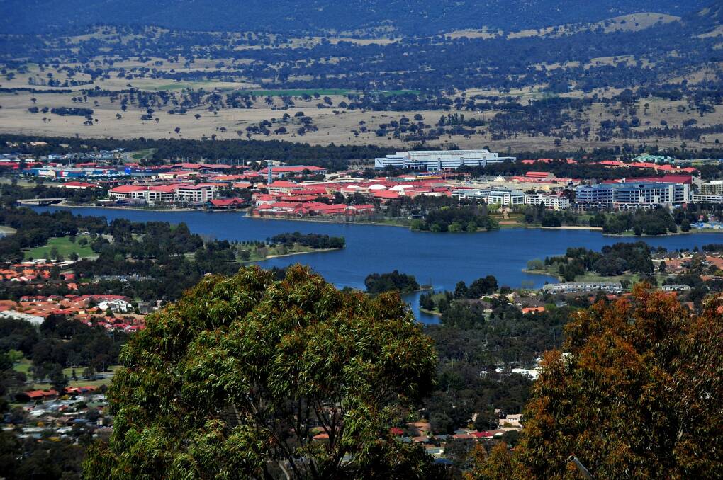 Tuggeranong Valley from the top of Mount Taylor. Photo: Karleen Minney